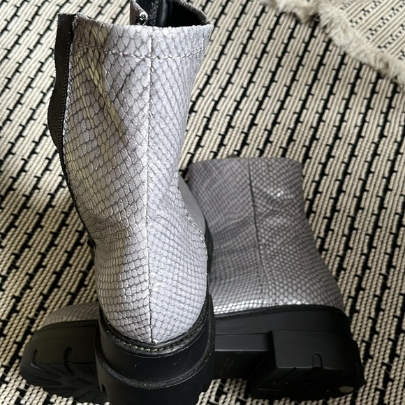 Pons Quintana grey leather bootie - Picture 4 of 9